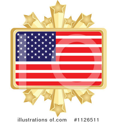 Royalty-Free (RF) American Flag Clipart Illustration by Andrei Marincas - Stock Sample #1126511