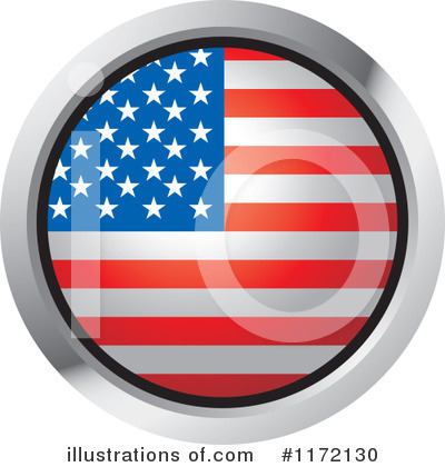 Royalty-Free (RF) American Flag Clipart Illustration by Lal Perera - Stock Sample #1172130