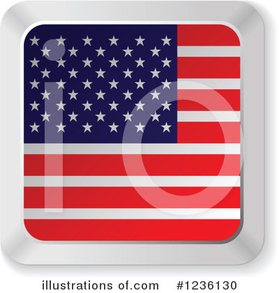 Royalty-Free (RF) American Flag Clipart Illustration by Andrei Marincas - Stock Sample #1236130