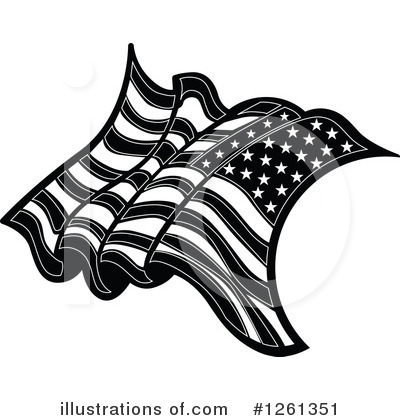 Royalty-Free (RF) American Flag Clipart Illustration by Chromaco - Stock Sample #1261351