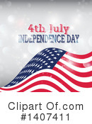 American Flag Clipart #1407411 by KJ Pargeter