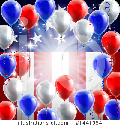 Royalty-Free (RF) American Flag Clipart Illustration by AtStockIllustration - Stock Sample #1441954