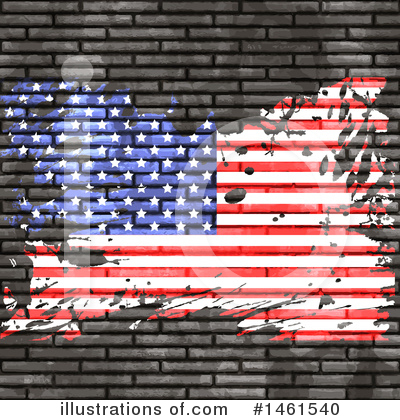 Royalty-Free (RF) American Flag Clipart Illustration by KJ Pargeter - Stock Sample #1461540