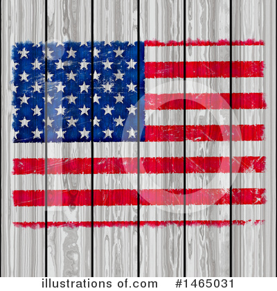 Royalty-Free (RF) American Flag Clipart Illustration by KJ Pargeter - Stock Sample #1465031