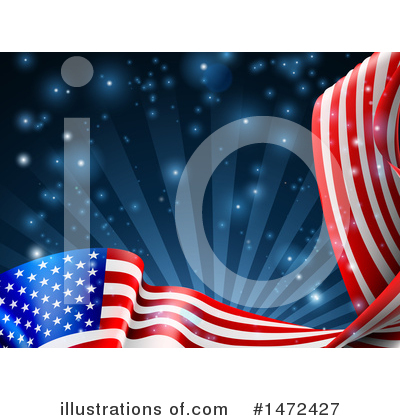 Royalty-Free (RF) American Flag Clipart Illustration by AtStockIllustration - Stock Sample #1472427