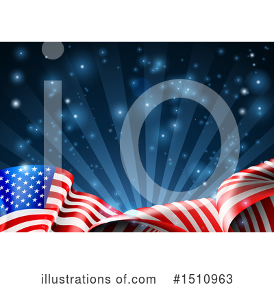 Royalty-Free (RF) American Flag Clipart Illustration by AtStockIllustration - Stock Sample #1510963
