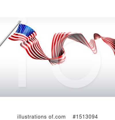 Royalty-Free (RF) American Flag Clipart Illustration by AtStockIllustration - Stock Sample #1513094