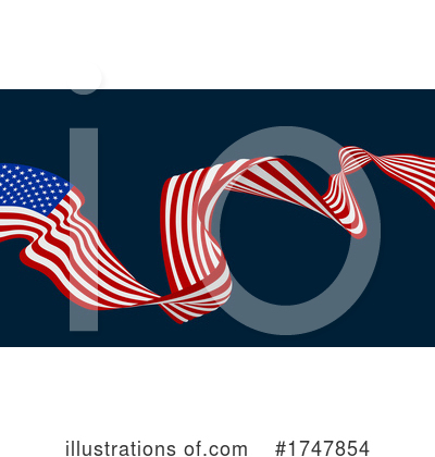 Royalty-Free (RF) American Flag Clipart Illustration by AtStockIllustration - Stock Sample #1747854