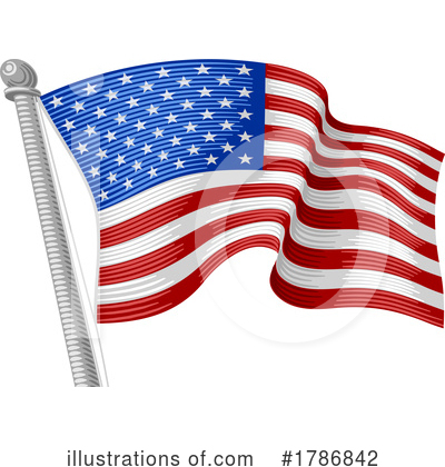 Royalty-Free (RF) American Flag Clipart Illustration by AtStockIllustration - Stock Sample #1786842