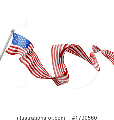 Royalty-Free (RF) American Flag Clipart Illustration by AtStockIllustration - Stock Sample #1790560