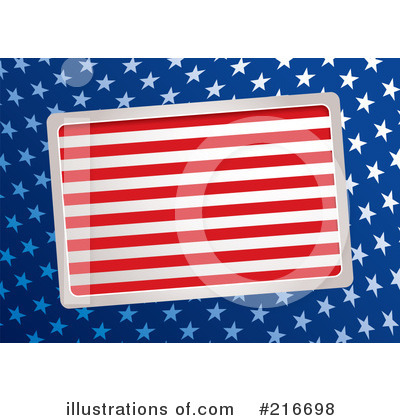 Royalty-Free (RF) American Flag Clipart Illustration by michaeltravers - Stock Sample #216698