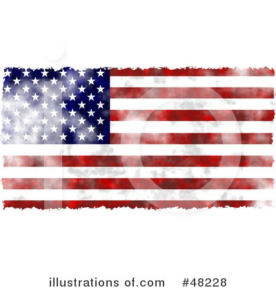 Royalty-Free (RF) American Flag Clipart Illustration by Prawny - Stock Sample #48228