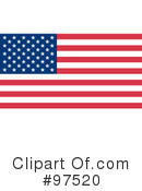 American Flag Clipart #97520 by Hit Toon