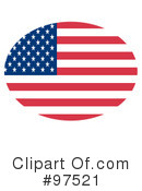 American Flag Clipart #97521 by Hit Toon