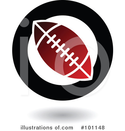 Royalty-Free (RF) American Football Clipart Illustration by cidepix - Stock Sample #101148