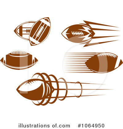 Royalty-Free (RF) American Football Clipart Illustration by Vector Tradition SM - Stock Sample #1064950