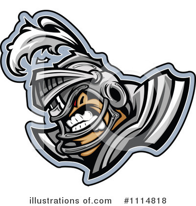 Royalty-Free (RF) American Football Clipart Illustration by Chromaco - Stock Sample #1114818