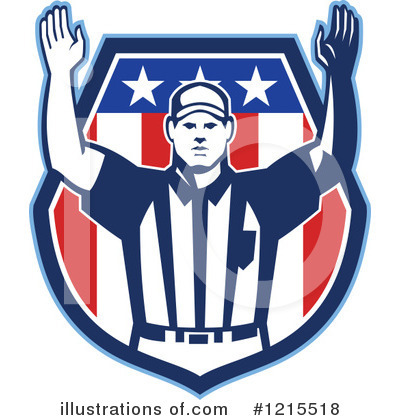 Royalty-Free (RF) American Football Clipart Illustration by patrimonio - Stock Sample #1215518