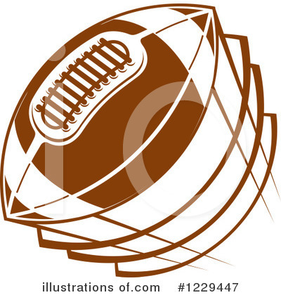 Royalty-Free (RF) American Football Clipart Illustration by Vector Tradition SM - Stock Sample #1229447