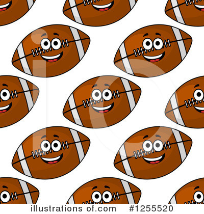 Royalty-Free (RF) American Football Clipart Illustration by Vector Tradition SM - Stock Sample #1255520