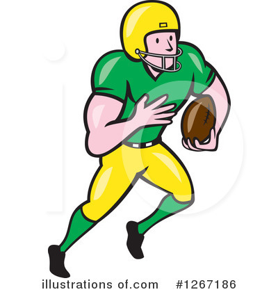 Royalty-Free (RF) American Football Clipart Illustration by patrimonio - Stock Sample #1267186
