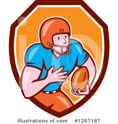 Football Player Clipart #1267187 by patrimonio