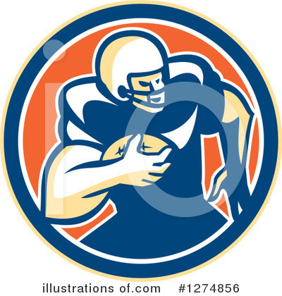 Royalty-Free (RF) American Football Clipart Illustration by patrimonio - Stock Sample #1274856