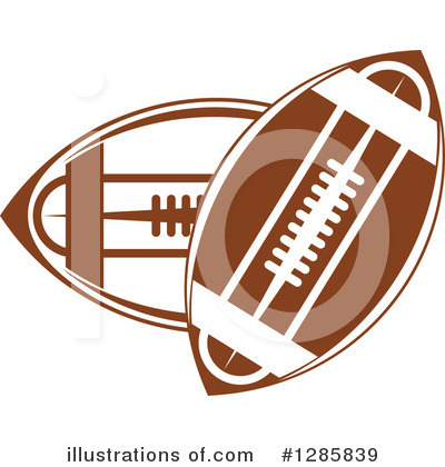 Royalty-Free (RF) American Football Clipart Illustration by Vector Tradition SM - Stock Sample #1285839