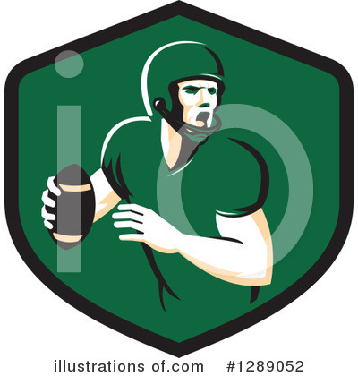 Royalty-Free (RF) American Football Clipart Illustration by patrimonio - Stock Sample #1289052