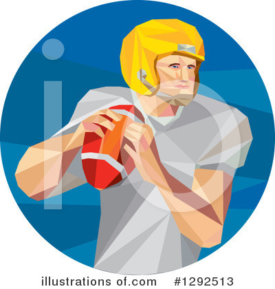 Royalty-Free (RF) American Football Clipart Illustration by patrimonio - Stock Sample #1292513