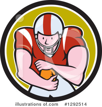 Royalty-Free (RF) American Football Clipart Illustration by patrimonio - Stock Sample #1292514
