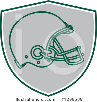 Football Helmet Clipart #1298538 by patrimonio