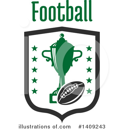 Royalty-Free (RF) American Football Clipart Illustration by Vector Tradition SM - Stock Sample #1409243