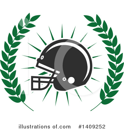 Royalty-Free (RF) American Football Clipart Illustration by Vector Tradition SM - Stock Sample #1409252