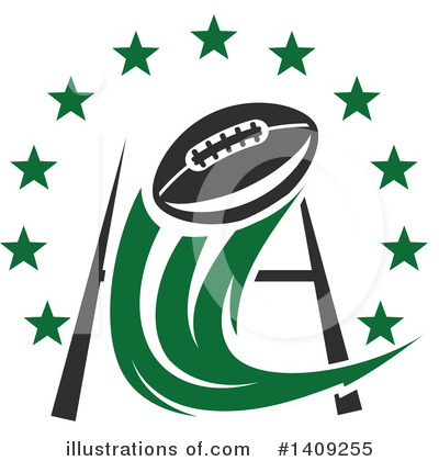 Royalty-Free (RF) American Football Clipart Illustration by Vector Tradition SM - Stock Sample #1409255