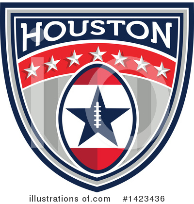 Royalty-Free (RF) American Football Clipart Illustration by patrimonio - Stock Sample #1423436
