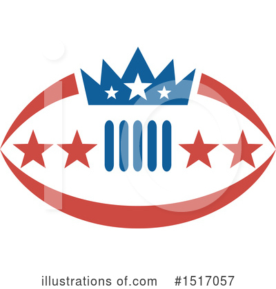 Royalty-Free (RF) American Football Clipart Illustration by patrimonio - Stock Sample #1517057