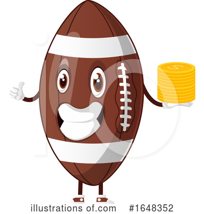 Royalty-Free (RF) American Football Clipart Illustration by Morphart Creations - Stock Sample #1648352