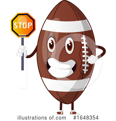 Royalty-Free (RF) American Football Clipart Illustration by Morphart Creations - Stock Sample #1648354