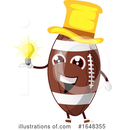 Royalty-Free (RF) American Football Clipart Illustration by Morphart Creations - Stock Sample #1648355