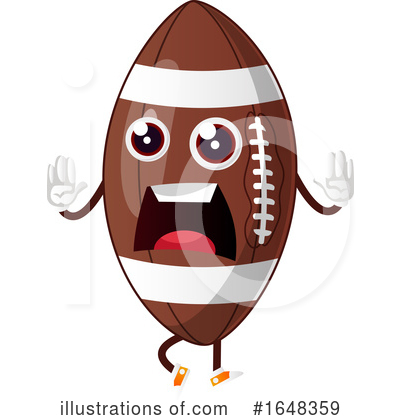 Royalty-Free (RF) American Football Clipart Illustration by Morphart Creations - Stock Sample #1648359
