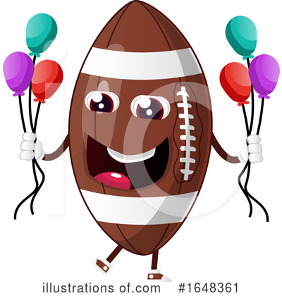 Royalty-Free (RF) American Football Clipart Illustration by Morphart Creations - Stock Sample #1648361