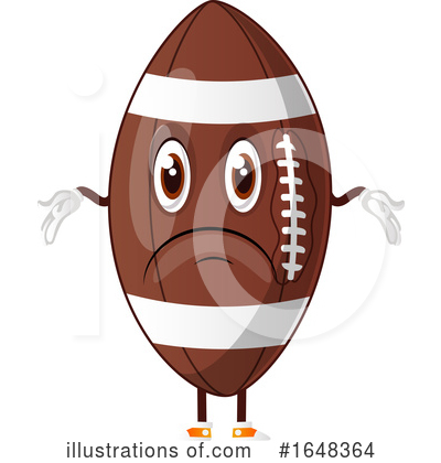 Royalty-Free (RF) American Football Clipart Illustration by Morphart Creations - Stock Sample #1648364