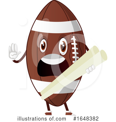 Royalty-Free (RF) American Football Clipart Illustration by Morphart Creations - Stock Sample #1648382