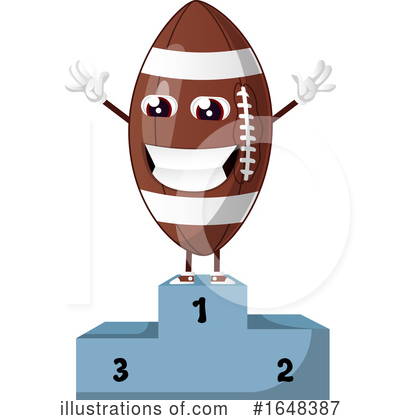 Royalty-Free (RF) American Football Clipart Illustration by Morphart Creations - Stock Sample #1648387