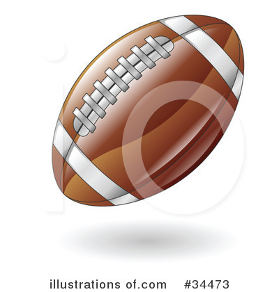 Footballs Clipart #34473 by AtStockIllustration