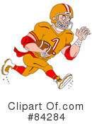 American Football Clipart #84284 by LaffToon