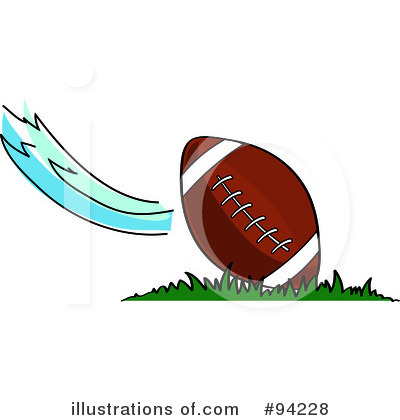 Royalty-Free (RF) American Football Clipart Illustration by Pams Clipart - Stock Sample #94228