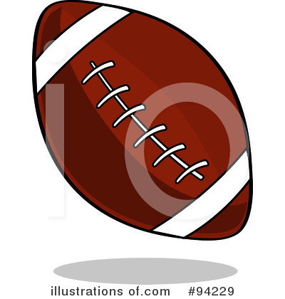 Royalty-Free (RF) American Football Clipart Illustration by Pams Clipart - Stock Sample #94229