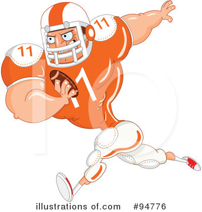 Royalty-Free (RF) American Football Clipart Illustration by yayayoyo - Stock Sample #94776